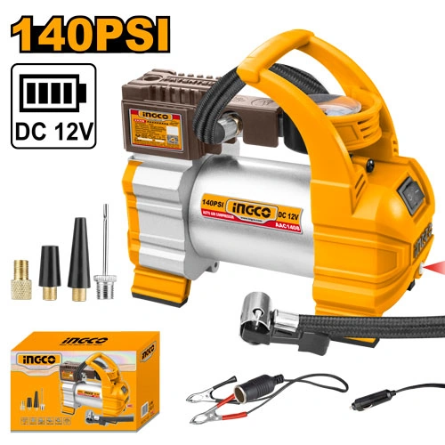 MINI COMPRESOR AUTO (MOD NUEVO) 12 VOLT INGCO 140PSI