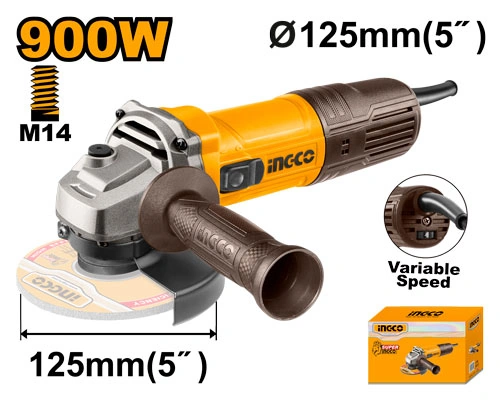 AMOLADORA ANGULAR 4 1/2" 900W CON REGULADOR DE VELOCIDAD