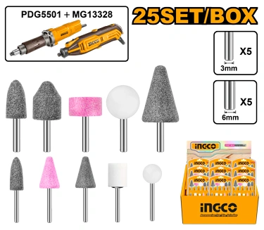 ACCESORIOS PARA MINI DRILL Y RECTIFICADORA 6MM