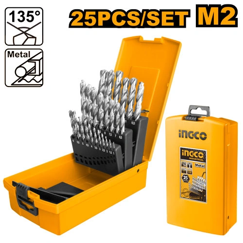 JUEGO DE BROCAS HSS 25 PCS