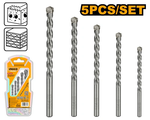 SET BROCA PARA CONCRETO 5 PCS