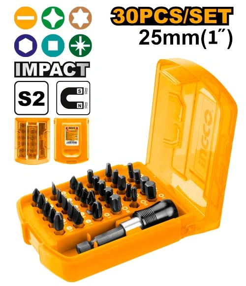 SET DE PUNTAS DE IMPACTO DE 30 PIEZAS 25MM