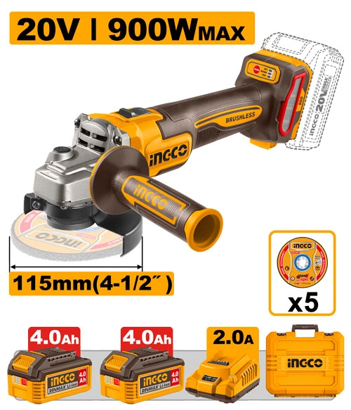 AMOLADOR INALAMBRICA DE 900W MAX EN MALETA