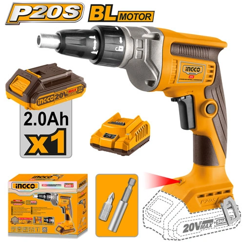 ATORNILLADOR A BATERIA 20V P YESO DRYWALL C BAT Y CARG
