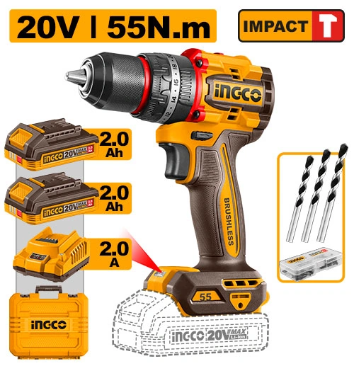 TALADRO PERCUTOR 55NM
BRUSHLESS