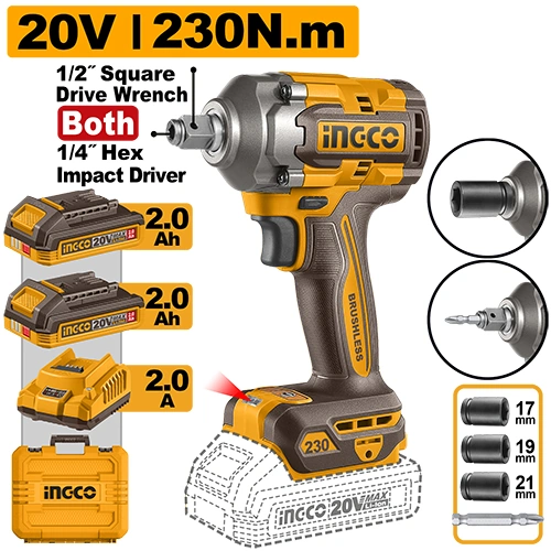 ATORNILLADOR DE IMPACTO INALÁMBRICO Y LLAVE INGLESA