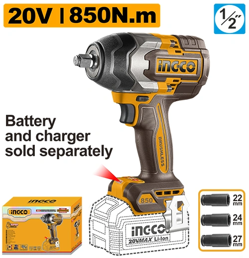 SOLO CABEZAL LLAVE DE IMPACTO 20V BRUSHLESS 850N.M.