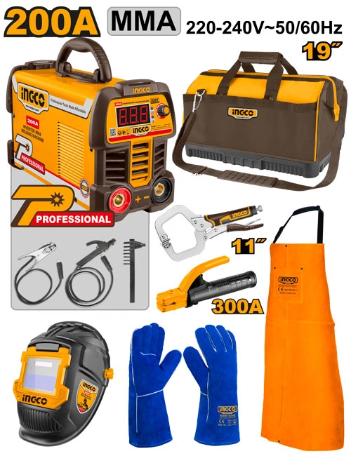 KIT DE 7 HERRAMIENTAS DE MAQUINA DE SOLDAR 200A