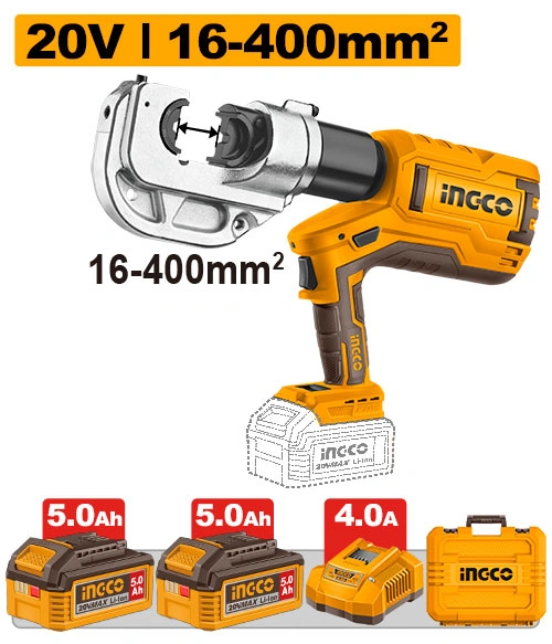 CRIMPEADORA HIDRAULICA A BATERIA 20V P20S C/2BAT, CARGADOR Y VALIJA