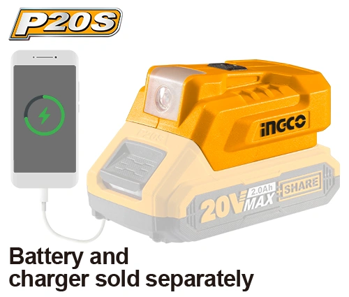 ADAPTADOR PARA CARGADOR DE CELULAR USB + LUZ LED