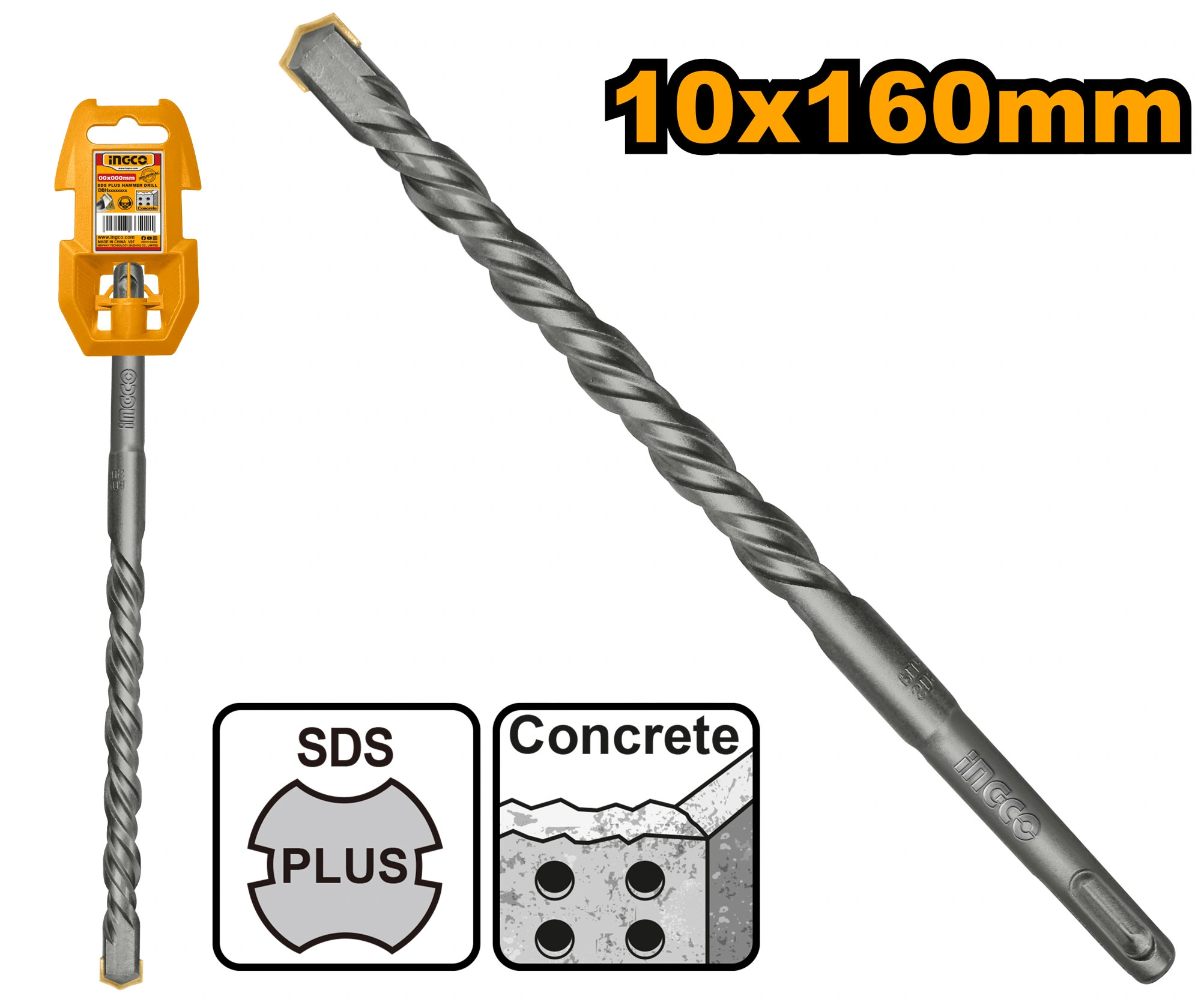 BROCA SDS PLUS 10X160MM