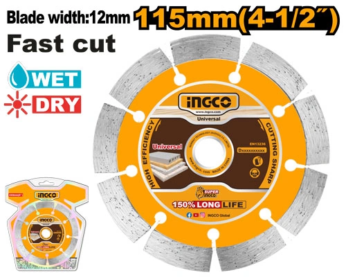 DISCO CONCRETO INDUSTRIAL 4/2" BLISTER