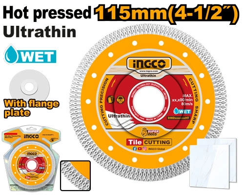 DISCO PARA CORTAR VIDRIO DE 4 1/2" 115MM X 22.2MM