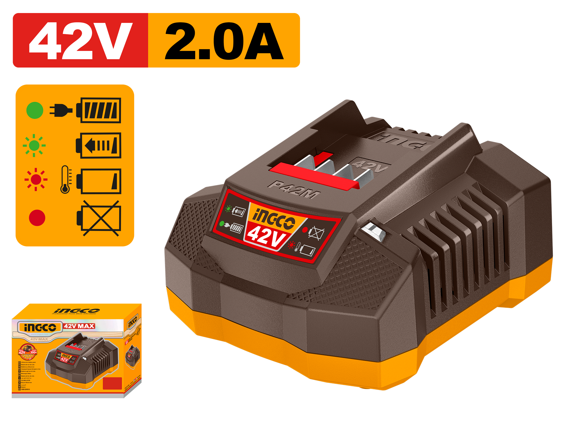 CARGADOR DE  BATERÍA DE 42V