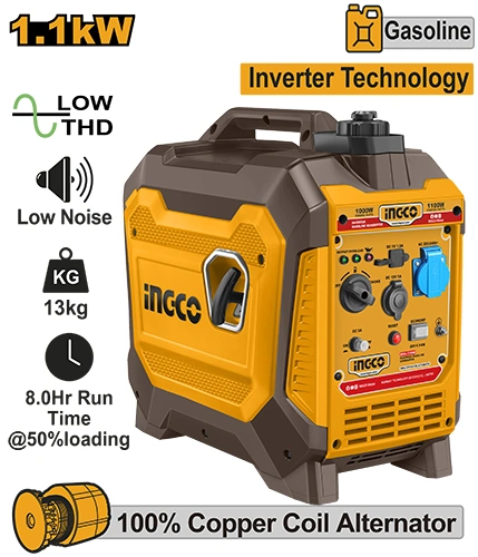 GENERADOR DE GASOLINA CON INVERSOS 1,5KVA 220-240V