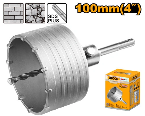 SIERRA COPA 100MM CON ADAPTADOR 110M Y BROCA 8X110MM INGCO
