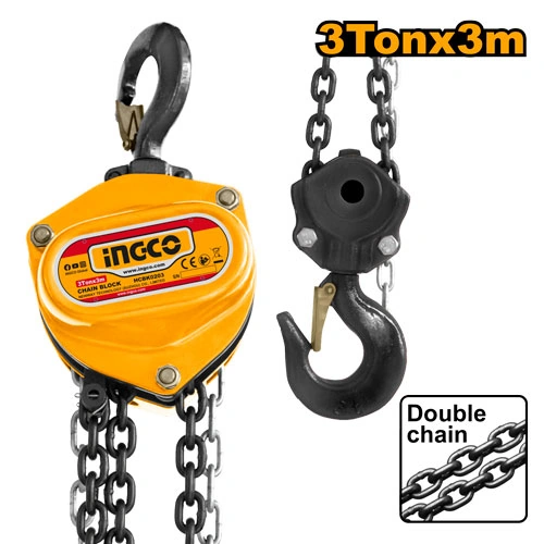 TECLE DE 3 TON DOBLE CADENA INDUSTRIAL