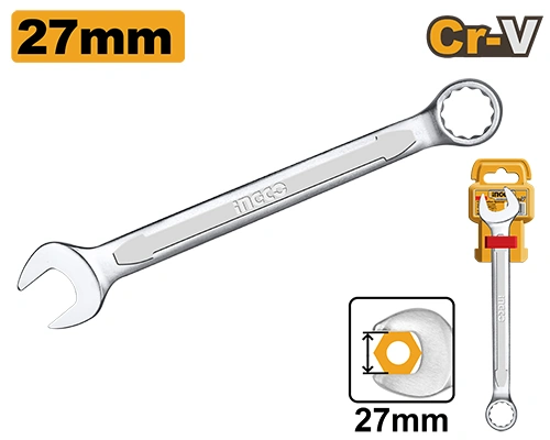 LLAVE COMBINADA BOCA Y ESTRIADA 27 MM