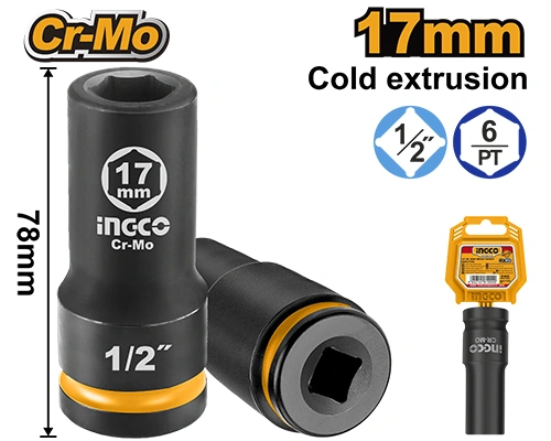 DADO DE IMPACTO 1/2" DE 17MM