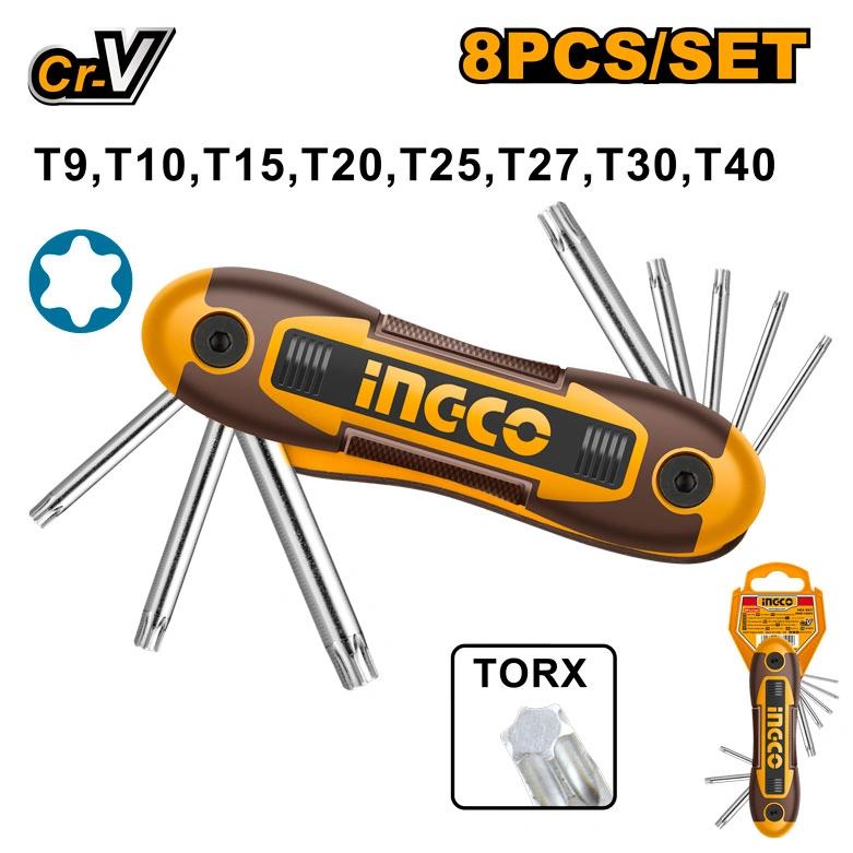 JUEGO LLAVE TORX DE BOLSILLO T9 A T40