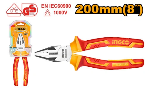ALICATE UNIVERSAL DIELÉCTRICO 1000V 8 PULGADAS INGCO