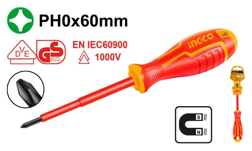 DESTORNILLADOR AISLADO PH0X60MM (1000V) ESTRELLA