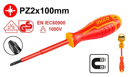DESTORNILLADOR AISLADO PZ2X100MM (1000V) ESTRELLA