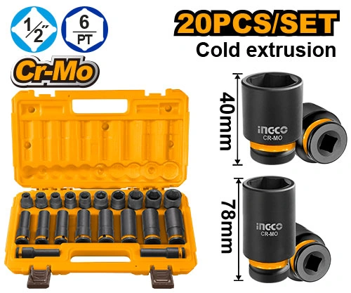 SET 20 DADOS DE IMPACTO 1/2"