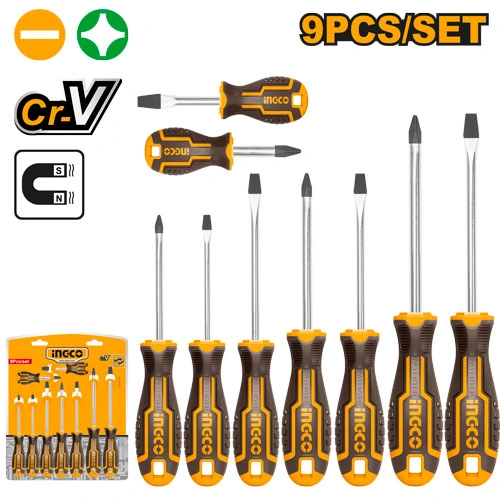JUEGO DE DESARMADORES 9 PCS