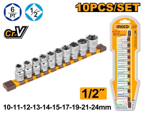 SET DE 10 DADOS ENCASTRE DE 1/2