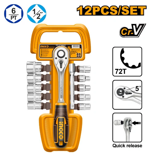 JUEGO DE DADOS DE 12 PIEZAS DE 1/2"