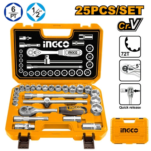 SET DE DADOS 1/2" 25PZAS