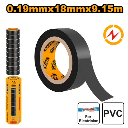 CINTA AISLANTE ESPESOR 0.11MM 10 PCS PVC