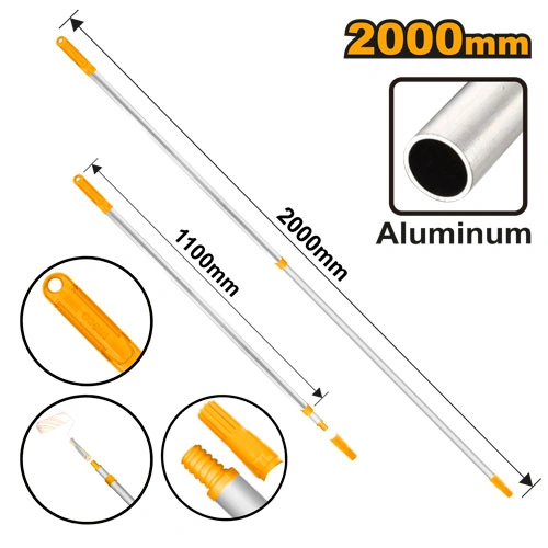 MANGO TELESCÓPICO EXTENDIBLE 110+200 CM DE ALUMINIO