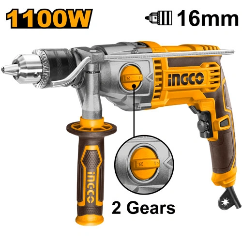 TALADRO 1100W 16MM (5/8) + 2 VELOCIDADES