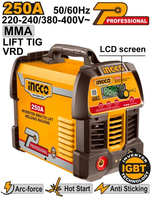 MÁQUINA DE SOLDAR MMA/TIG CON INVERSOR Y ELEVADOR