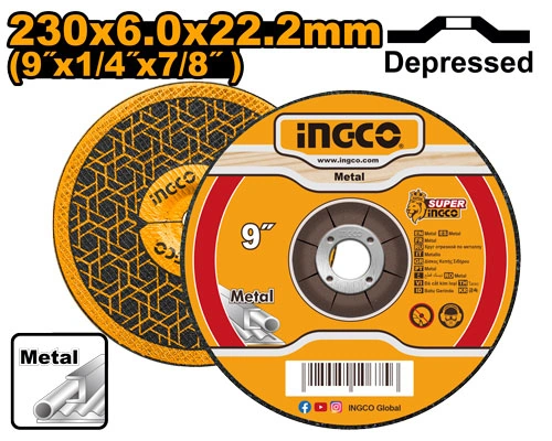 DISCO DE DESBASTE PARA METAL 9"