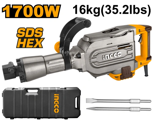 DEMOLEDOR HEXAGONAL 16 KG. 1700 W
