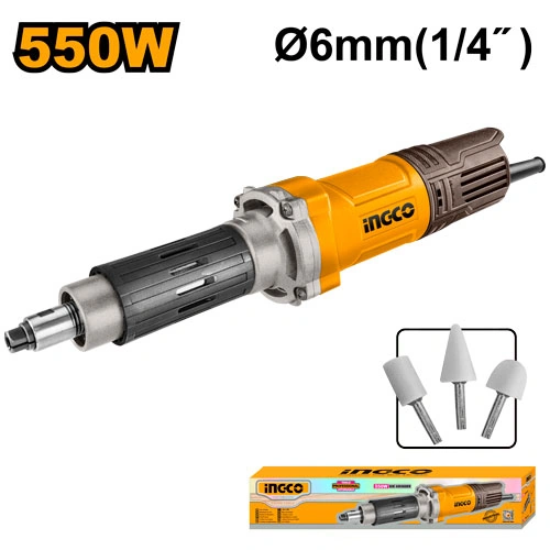 TURBINA / AMOLADORA RECTA RECTIFICADORA INDUSTRIAL 550W 6MM