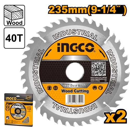 SET 2 DISCOS DE CORTE PARA MADERA 9 1/4"
