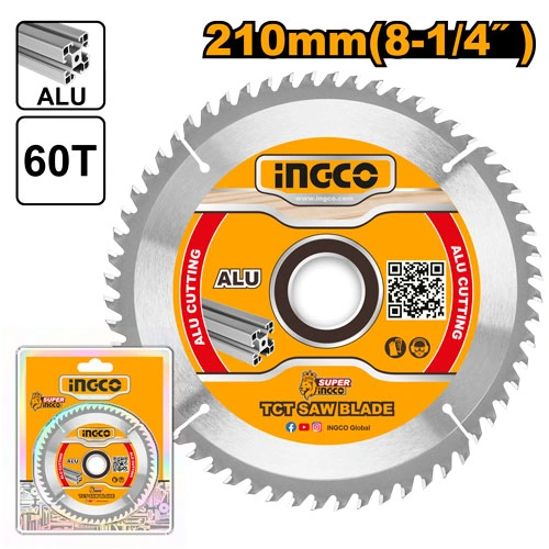 DISCO DE ALUMINIO INGLETADORA 8 1/4" INGCO 60 DIENTES