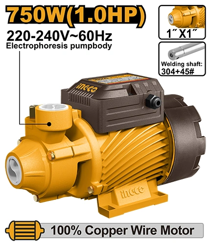 ELECTROBOMBA DE 1HP 750W