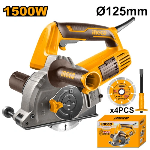 SIERRA ACANALADORA DE PARED/MURO 1500W + 4 DISCOS